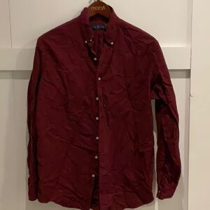 Ralph Lauren large/tall burgundy /red dress shirt